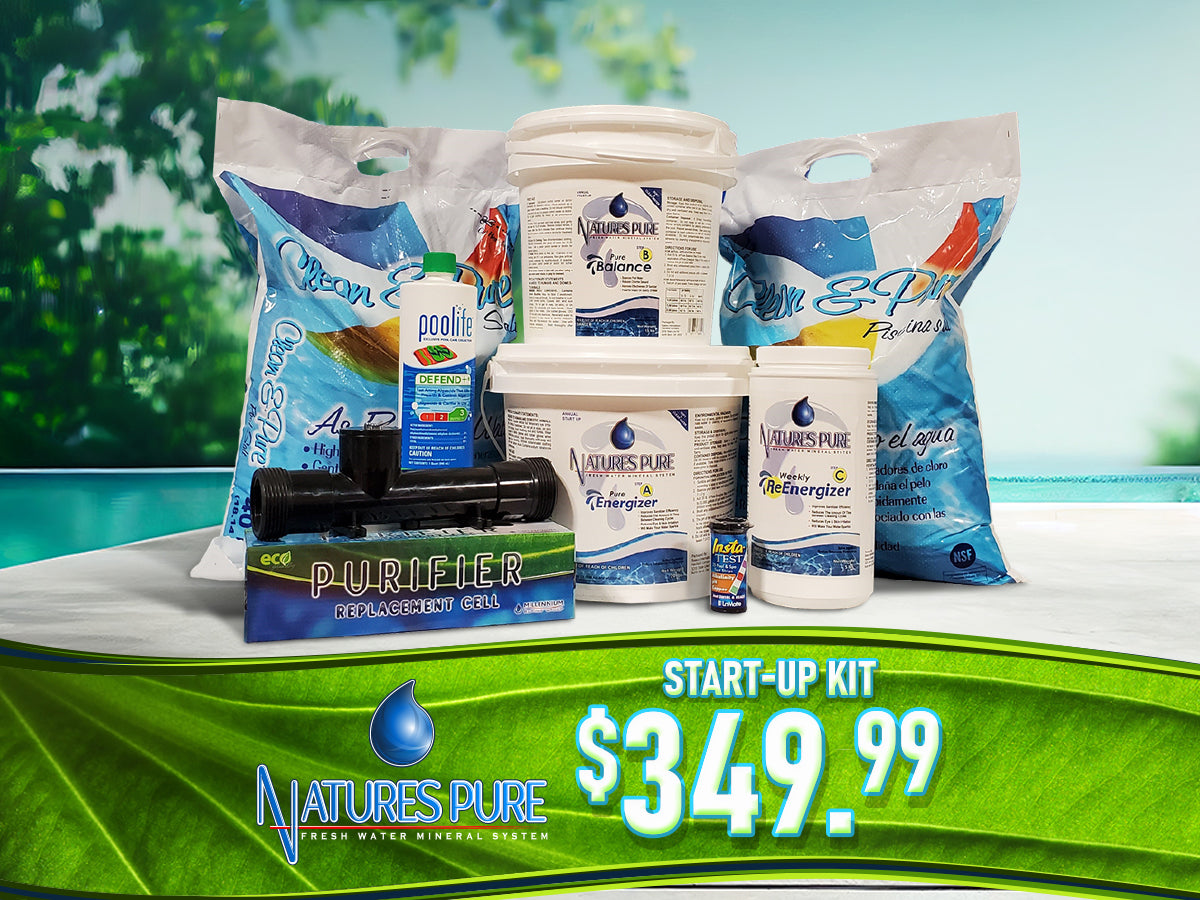 Natures Pure Pool Startup Kit – Complete Opening Bundle for Salt System Pools