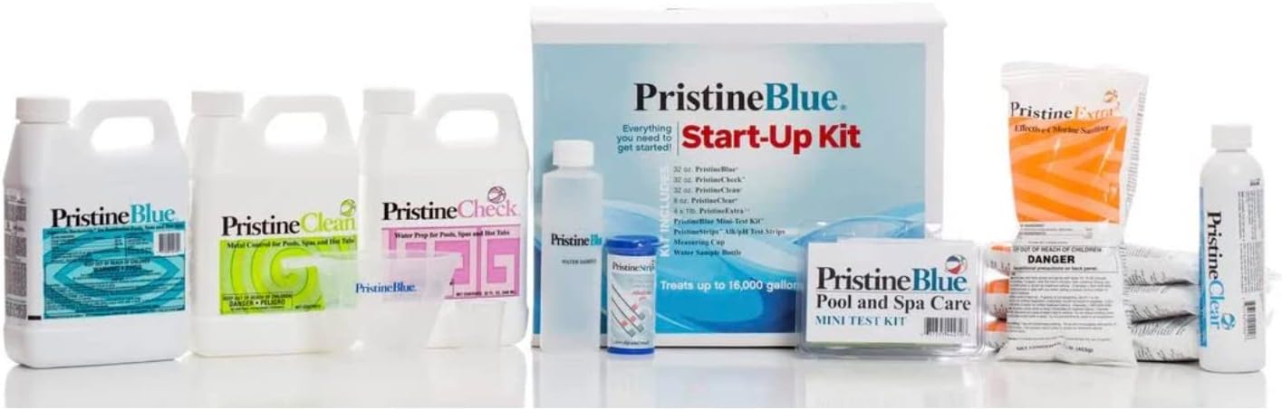 PristineBlue® Pool Start-Up Kit – Complete Care for Pools up to 16,000 Gallons