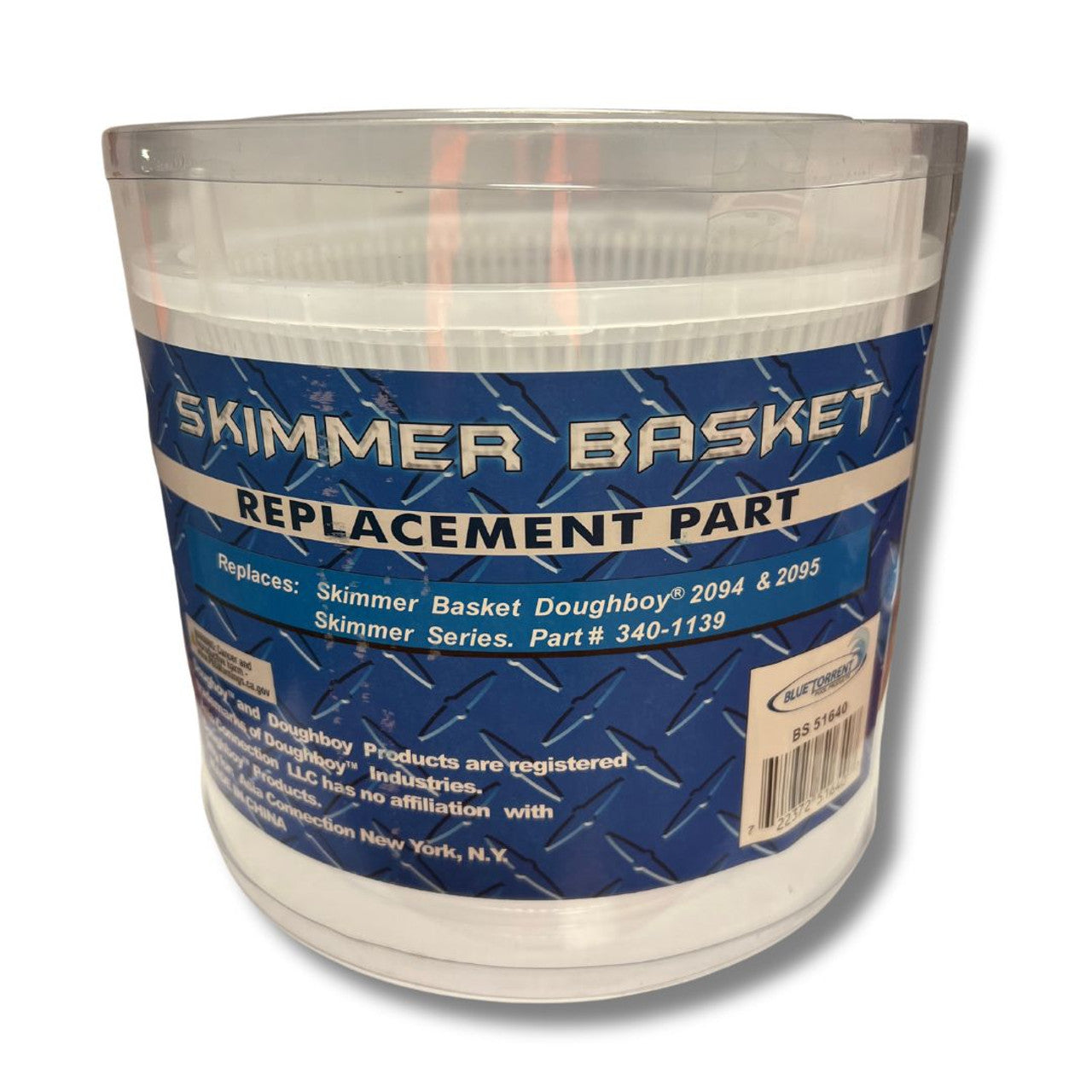Skimmer Basket AC-51640 – OEM Replacement for Doughboy & Lomart Above-Ground Pool Skimmers