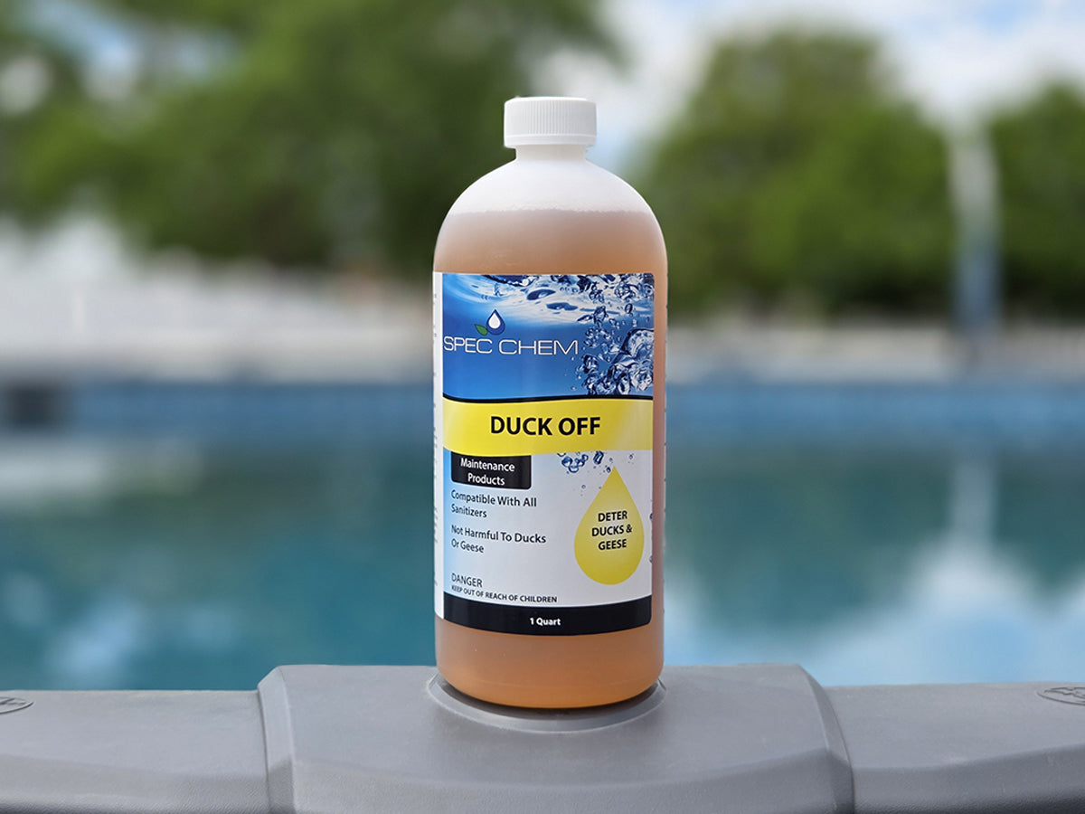Duck Off Surface Tension Modifier – Eco-Friendly Pool Waterfowl Deterrent for Ducks & Geese