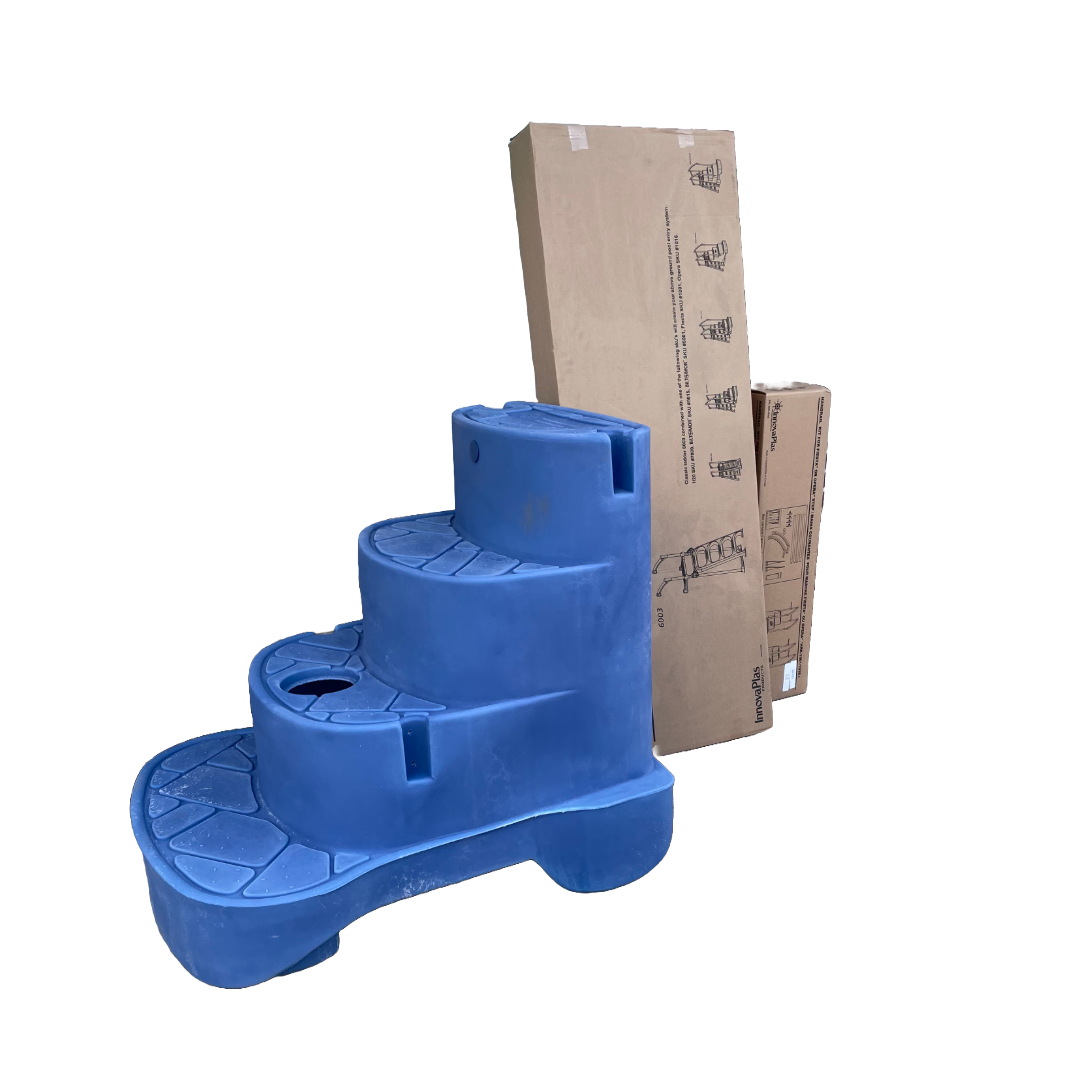 Opera Premium Pool Entry Steps – Aqua Blue | Safe & Stylish Access