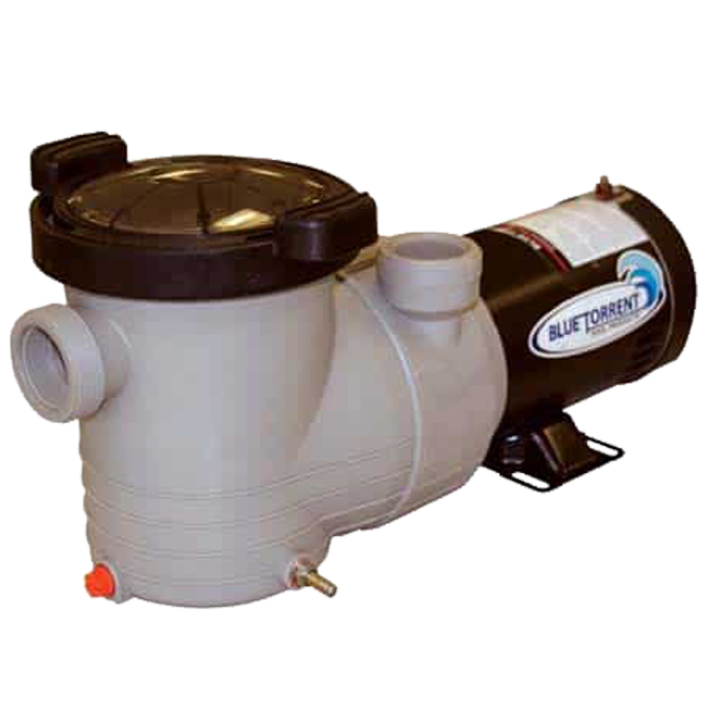 Blue Torrent 1 5 HP Hurricane 2 Speed Pool Pump For Above Ground Pools Blue torrent 1 5 hp hurricane 2 speed pool pump for above ground pools