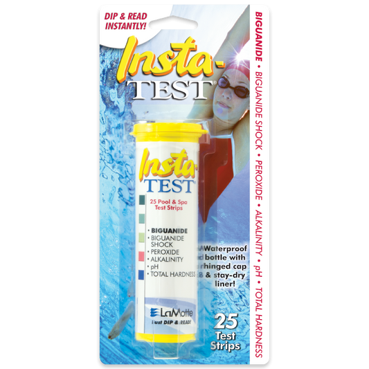 Insta-Test® Biguanide 6-Way Test Strips – Quick Water Testing for Chlorine-Free Pools (25 Count)