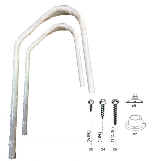 Innovaplas Handrail for SpaceSaver Aqua Blue Above-Ground Pool Steps – Added Safety & Support