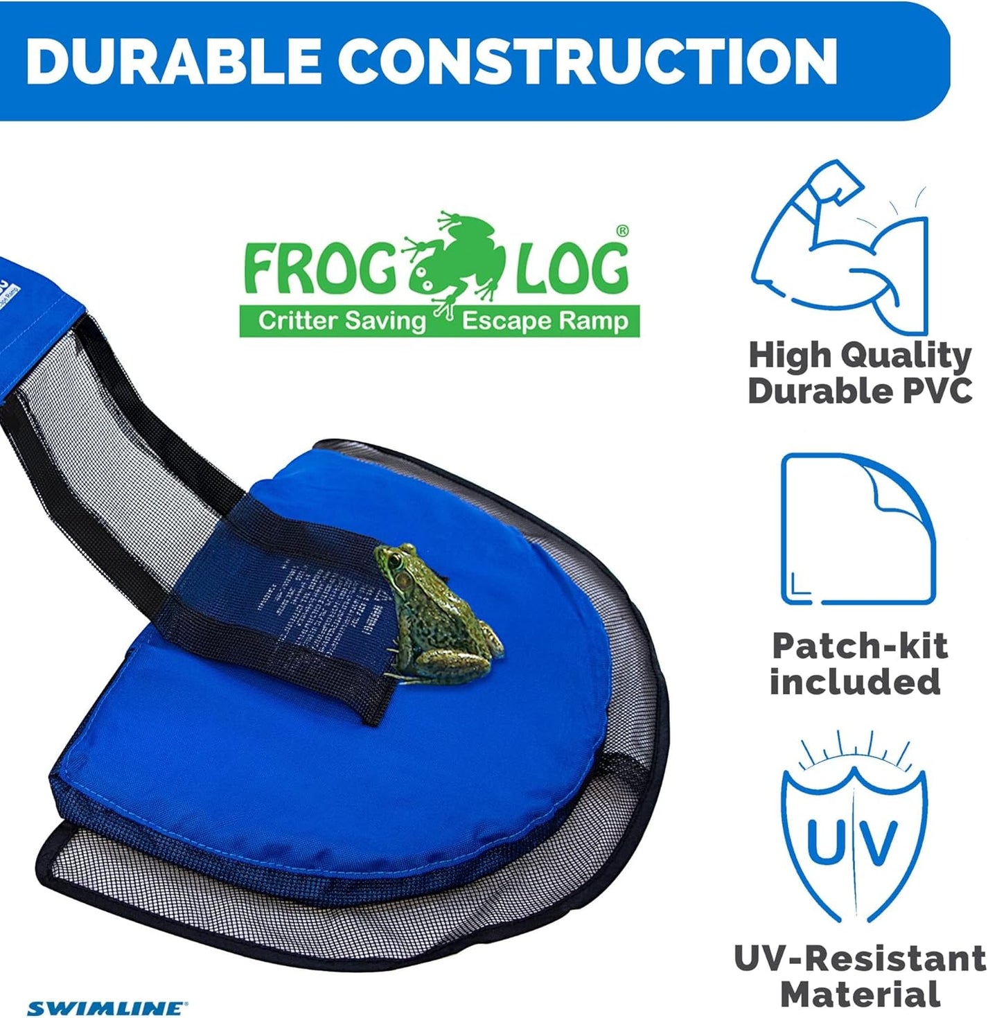 Frog Log™ – Pool Escape Ramp for Frogs, Critters & Small Animals ...